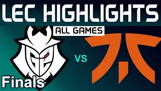 G2 vs FNC Highlights ALL GAMES Grand Final LEC Spring 2024 G2 Esports vs Fnatic by Onivia