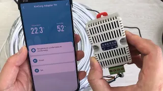 RS485 temperature sensor for internet using KinCony Tuya adapter V2