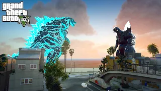 Godzilla Earth Against Space Godzilla - GTA V Mods