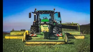 Let‘s Drive John Deere 6155R mit Krone B870CV Schmetterling im 4. Schnitt 2018 Teil 1