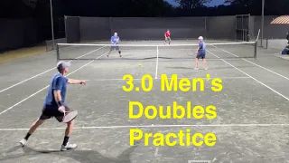 3.0 Men's Doubles Practice - Devin/Billy vs Eric/Rick
