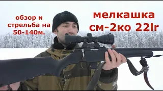 Мелкашка СМ-2КО//краткий обзор и стрельба на 50-140 метров