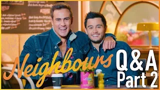 Neighbours Q&A - Matt Wilson (Aaron) & Takaya Honda (David) - Part 2