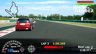 Hungaroring Corolla Ts best lap, Too hot oil, no lift. BC Racing Coilover, NS2R 2019 - 08 - 11