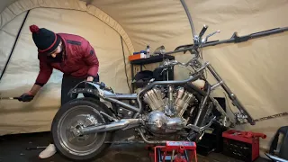HARLEY DAVIDSON VROD/CUSTOM/ DISASSEMBLY FOR PAINT AND BODY WORK /PART 4