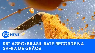 SBT Agro: Brasil bate recorde na safra de grãos e exportação supera dos EUA | #SBTNewsnaTV(07/09/23)