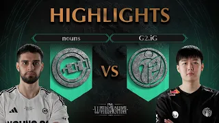 nouns vs G2.iG - HIGHLIGHTS - PGL Wallachia S1 l DOTA2