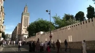 French Muslims celebrate Eid in Paris