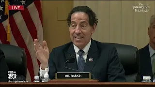 WATCH: Raskin says 'complete lack of evidence' didn't stop Trump and allies false voter fraud claims