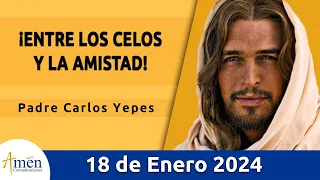 Evangelio De Hoy Jueves 18 Enero 2024 l Padre Carlos Yepes l Biblia l  Marcos  3,7-12  l Católica