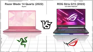 RAZER BLADE 14 QUARTZ 2022 VS ASUS ROG STRIX G15 2022