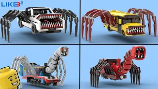 All Lego Cursed Thomas exe Gordon, Train Eater in Choo Choo Charles, School Bus Eater, Car Eater