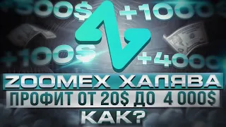 ZOOMEX Заработок от 20$ до нескольких тысяч $. АБУЗ. ПОДРОБНАЯ ИНСТРУКЦИЯ