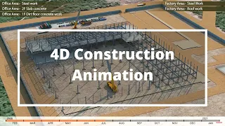 4D Construction Schedule Animation | Industrial Plant | Pinnacle Infotech