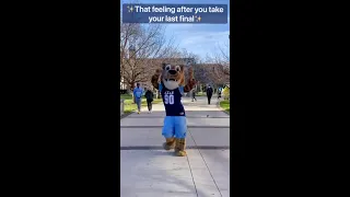 Kean University Cougar Dances His Way Through Exam Week