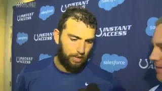 Andrew Luck's Reaction To Himself Dropping The F-Bomb Is Priceless!