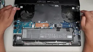 Dell Alienware M17 R3 Disassembly Quick Look Inside SSD Hard Drive Upgrade Repair Where's the RAM?