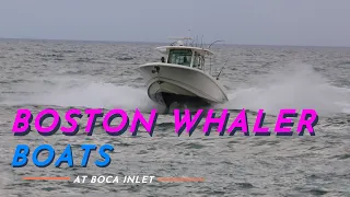 BOSTON WHALER BOATS AT BOCA RATON INLET/ FLORIDA BOAT VIDEOS / CUSTOM YACHT SHIRTS