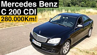 ¿DEBERIAS COMPRAR UN MERCEDES BENZ C (W204) C 200 CDI, 2007? Prueba,Test, Review en español.