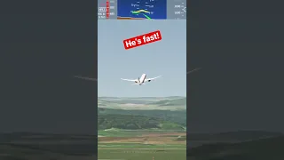 Swiss Boeing 777 really fast and almost hits the ground! Aerofly FS 2022 Game App iPhone Flight Sim