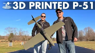 We Almost Crashed Our 3D Printed P-51 Mustang!?!