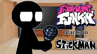 Friday Night Funkin Reacts to Stickman Mod || Full Week