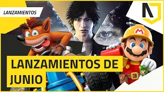 Los lanzamientos de VIDEOJUEGOS más esperados que llegarán en JUNIO