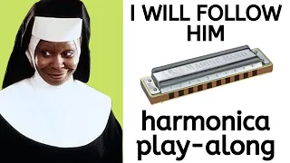 I Will Follow Him | play-along harmonica lesson for C harp + free harp tabs