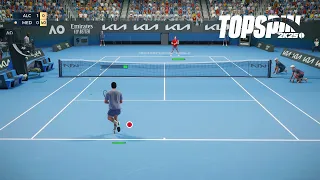 Top Spin 2K25 - Carlos Alcaraz Vs Daniil Medvedev I Australian Open - COURT LEVEL VIEW (PS5)