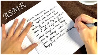 ASMR Cursive Writing w/a Sharpie + Paper Smoothing 📝