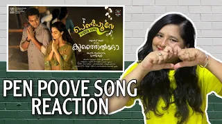 Pen Poove Video Song Reaction | Kunjeldho | Asif Ali | RJ Mathukkutty | Shaan Rahman
