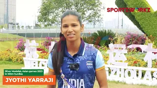 Jyothi Yarraji wins Silver medal in 100m Hurdle racing at Asian Games 2023