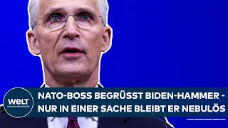 JENS STOLTENBERG: NATO-Boss begrüßt den Biden-Hammer - nur in einer Sache bleibt er nebulös