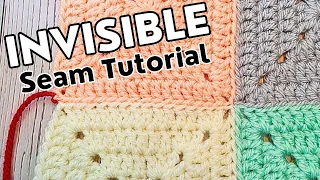 How to Join Granny Squares with an INVISIBLE Seam (Mattress / Ladder Stitch Tutorial)