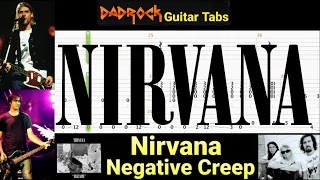 Negative Creep - Nirvana - Guitar + Bass TABS Lesson