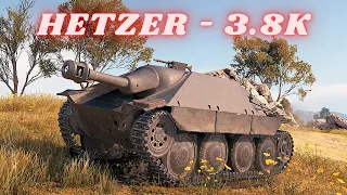 Jagdpanzer 38(t) Hetzer  3.8K Damage 8 Kills World of Tanks Replays 4K