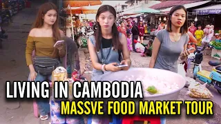 AMAZING STREET FOOD & REAL CITY LIFE in Phnom Penh City Walking Through! #cambodia #streetfood #life