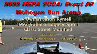 1992 Subaru Legacy Sport | 2022 NEPA SCCA Autocross: Mohegan Sun Arena - Wilkes-Barre (Event #9)