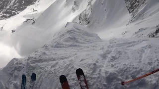 The Little Couloir, Big Sky Resort -Skied by 16 year old