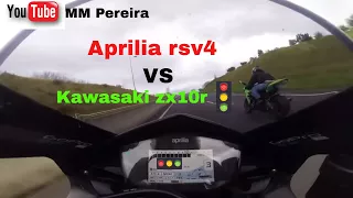 Aprilia rsv4 VS Kawasaki zx10r