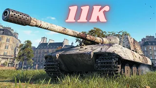 Jagdpanzer E 100 - 11K Damage  World of Tanks Replays ,WOT tank games