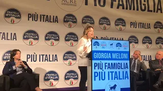 “Più Famiglia, più Italia” - In diretta da Firenze Giorgia Meloni