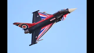 AMAZING RAF "BLACKJACK" EUROFIGHTER TYPHOON DISPLAY - DUXFORD  IWM FLYING FINALE - 2022