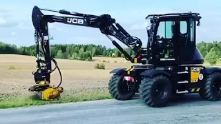 Jcb Hydradig släntklippning test.