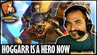 MY FIRST GOOD HOGGARR GAME?! - Hearthstone Battlegrounds