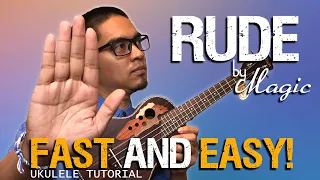 Rude Magic Ukulele Tutorial QUICK and EASY!