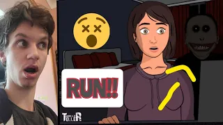 LATE NIGHT ONLINE HORROR STORY ANIMATED (Thriller Teller) REACTION!