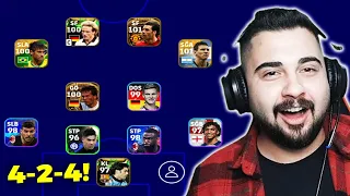 SONUNDA 4-2-4 DİZİLİŞİNİ BULDUM!! MAÇ YAPTIM!! EN ÇOK ARANAN DİZİLİŞ NASIL?! eFootball 2023 Mobile