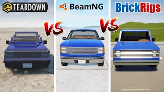 Teardown GAVRIL D-15 vs BeamNG D-15 vs Brick Rigs D-15