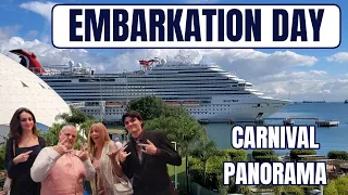 BOARDING the Carnival Panorama for our New Year's Cruise